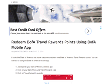 Tablet Screenshot of airlinehotelcreditcards.com